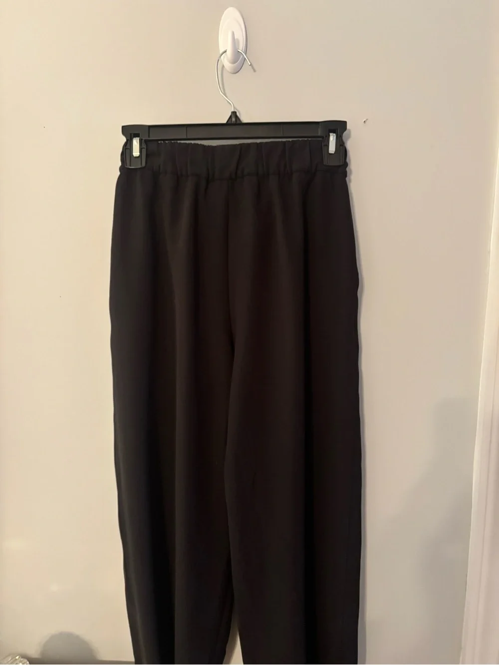 lululemon athletica Black High-Waist Tie-Waist Wide-Leg Pants